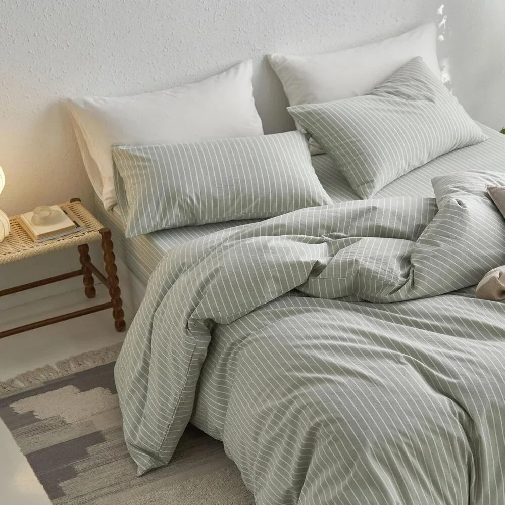 Striped Duvet Cover Set